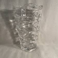 Cristal D'Arques Durand Crescendo Pattern Wave Design Vase ...