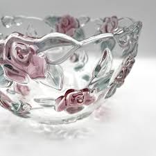 Mikasa Bella Rosa Bowl Pink Roses. Decorative Bowl. 9 x 5.5 ...