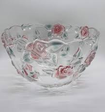 Bella Rosa Pink Frost Vintage Shabby Chic Bowl - Etsy