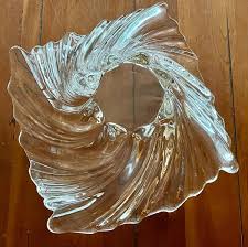 Vintage Mikasa Crystal Bowl: Belle Epoque Swirl, Ruffled Rim ...