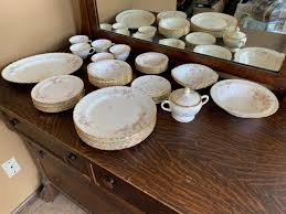 36 pcs POPE GOSSER Rose China Set w/ Gold Trim | eBay