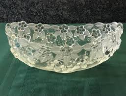 Mikasa Walther Glas Clear Oval Frosted Crystal Glass Carmen Collection Dish Embossed Flowers Frosted Leaves Serving Bowl Leaded Crystal 10” - Etsy