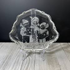 Vintage Mikasa Crystal Glass Christmas Carolers Sweet Candy ...