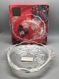 Mikasa Christmas Bloom Holly Sweet Dish Nut Candy 8" SA 929 ...