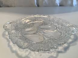 Vintage Indiana Glass Clear Glass Tiara Pattern Serving ...