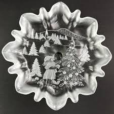 Mikasa Christmas Story Bon Bon Plate Footed Serving Candy ...