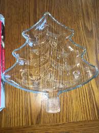 Crystalia Crystal Clear Glass Christmas Tree Shaped Serving ...