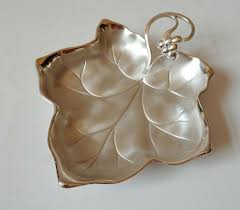 EP Brass Germany WMF IKORA Grape Leaf Candy Dish Silver ...