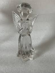 Beautiful Lefton ? Clear Glass Crystal Praying Angel Figure ...