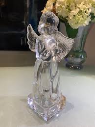 Vintage Lead Crystal Angel Musical Harp Figurine by Mikasa ...