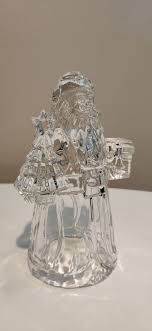 Vintage Imperial Crystal Santa Candleholder: Mod Christmas ...