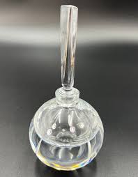 MIKASA Slovenia unique cut CRYSTAL PERFUME/OIL BOTTLE WITH ...