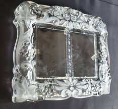 MIKASA VINTAGE MEMORIES DUET GLASS CRYSTAL CLEAR FRAME ...