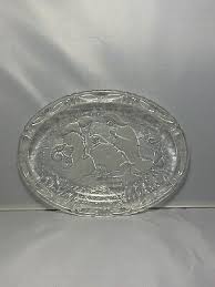 Mikasa Nativity Scene Holy Family Plate 9” Oval Dish Clear Frosted Glass - MINT | eBay