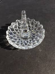 Vintage Crystal Clear Lead Crystal ring | Mercari