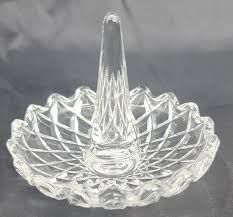 Vintage Crystal Diamond Cut Ring Holder | eBay