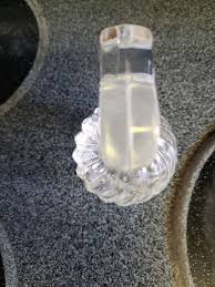 Vintage Clear Glass Vanity Perfume Swirl Bottle w Heart ...