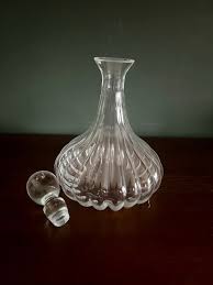 Antique Baluster Decanter. Art Nouveau Decanter With a Solid Crystal Stopper, Made Between 1900 and 1920. - Etsy Israel