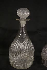 Sold at Auction: 2 ANTIQUE BLOWN GLASS DECANTERS