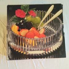 Mikasa Diamond Fire Hostess Bowl W/ Silver Stand Wy247/659 for sale online | eBay