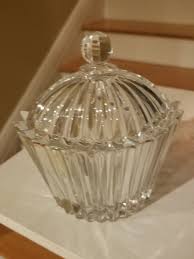 Mikasa Diamond Fire Oval Crystal Glass Box with Lid, Japan ...