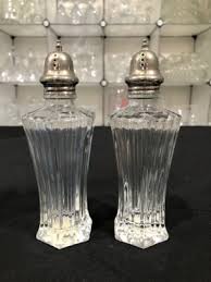 Diamond Fire by Mikasa - Set of Ribbed Crystal Salt and ...