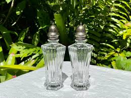 Vintage Mikasa Diamond Fire Large Lead Crystal Salt and ...