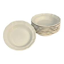 Mikasa French Countryside White Ironstone Soup Bowl | Chairish