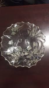 Vintage Silver Overlay footed glass bowl | eBay