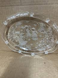 RARE FIND Mikasa Crystal Holiday Lights Sweet Dish, Oval ...