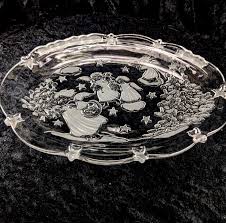 Mikasa Holiday Lights Glass Server: Christmas Angel Cookie ...