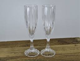 Set of 2 Mikasa PARK LANE 6 Oz Fluted Champagne Glasses ...