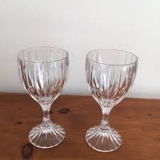 Set Of 3 Mikasa Park Lane Crystal Water Goblets Glasses 6 3 ...