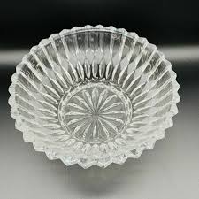 Vintage Cut Crystal Divided Serving Platter Tray & Bowl ...
