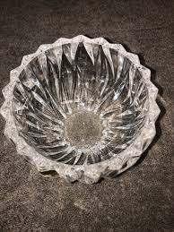 Noritake Satin Leaves Heavy Crystal Bowl Germany 3 1/4" T 5 ...