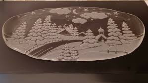 Mikasa Walther Glas Germany Frosted Winter Christmas Glass ...