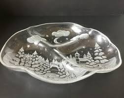 Mikasa 12” Silent Night Pattern, Large Divided Platter ...
