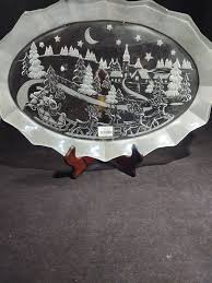 Vintage Mikasa Silent Night Large Oval Canape Tray - Etsy