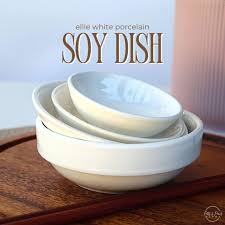 Ellie White Porcelain Soy Dish Plate – PotsandPansDepotPH