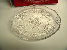 Vintage Mikasa Crystal Snowflake Sweet Dish Candy Plate 9.25 ...
