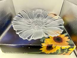 Stunning WALTHERGLAS Vintage Large Sunflower Shaped Crystal ...