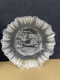 Mikasa Winter Dreams Frosted Glass 10.75 Christmas Bowl ...