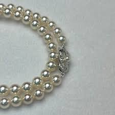 Auth MIKIMOTO Necklace Akoya Pearl 6.0-6.5mm Silver approx 43.0cm From Japan | eBay