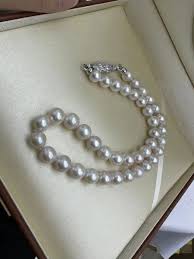 gorgeous 10-12mm south sea white pearl necklace 18inch 925s | eBay
