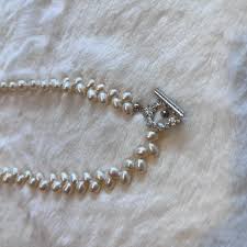 6MM Fresh Water Pearl Necklace, Ear of Corn Shape Pearl Necklace,gold Plated, OT Button,handmade - Etsy