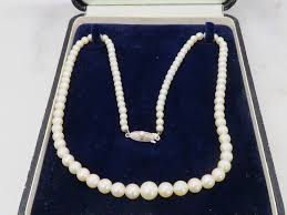 Vintage 10k Mikimoto Pearl Strand Graduated 17.5 Inches ...