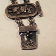 Vintage Egyptian Revival Silver Bracelet with Mid-Century Hallmarks | eBay