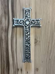 Vintage Metal Cross Wall Decor Spiritual Gift 6.5 X 3.5 In ...