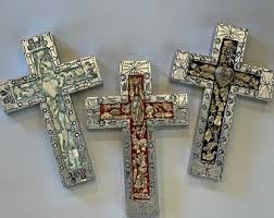 Medium Cross With Milagros, Mexican Cross, Mexican Milagros ...