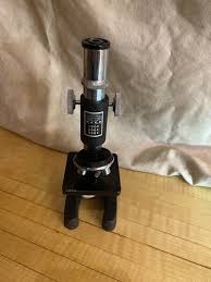 VINTAGE JAPAN WACO MICROSCOPE WITH 3 LENSES, 1OOX,200X,300X ...